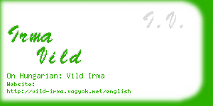 irma vild business card